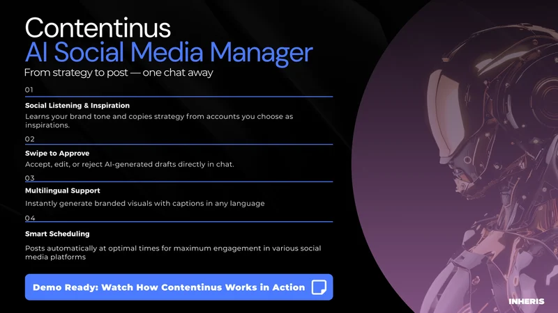 Contentinus social media agent presentation