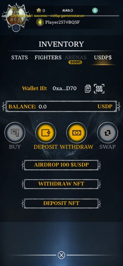 Wallet balances and asset management controls