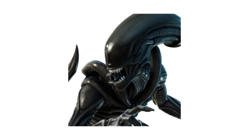 The creature model rendered on black